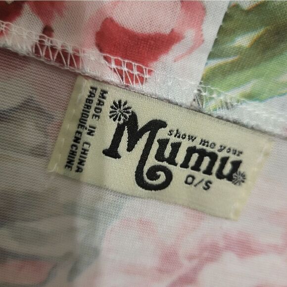 Show Me Your Mumu Pink Floral Short Open Front Robe w/Belt, S - Picture 6 of 6